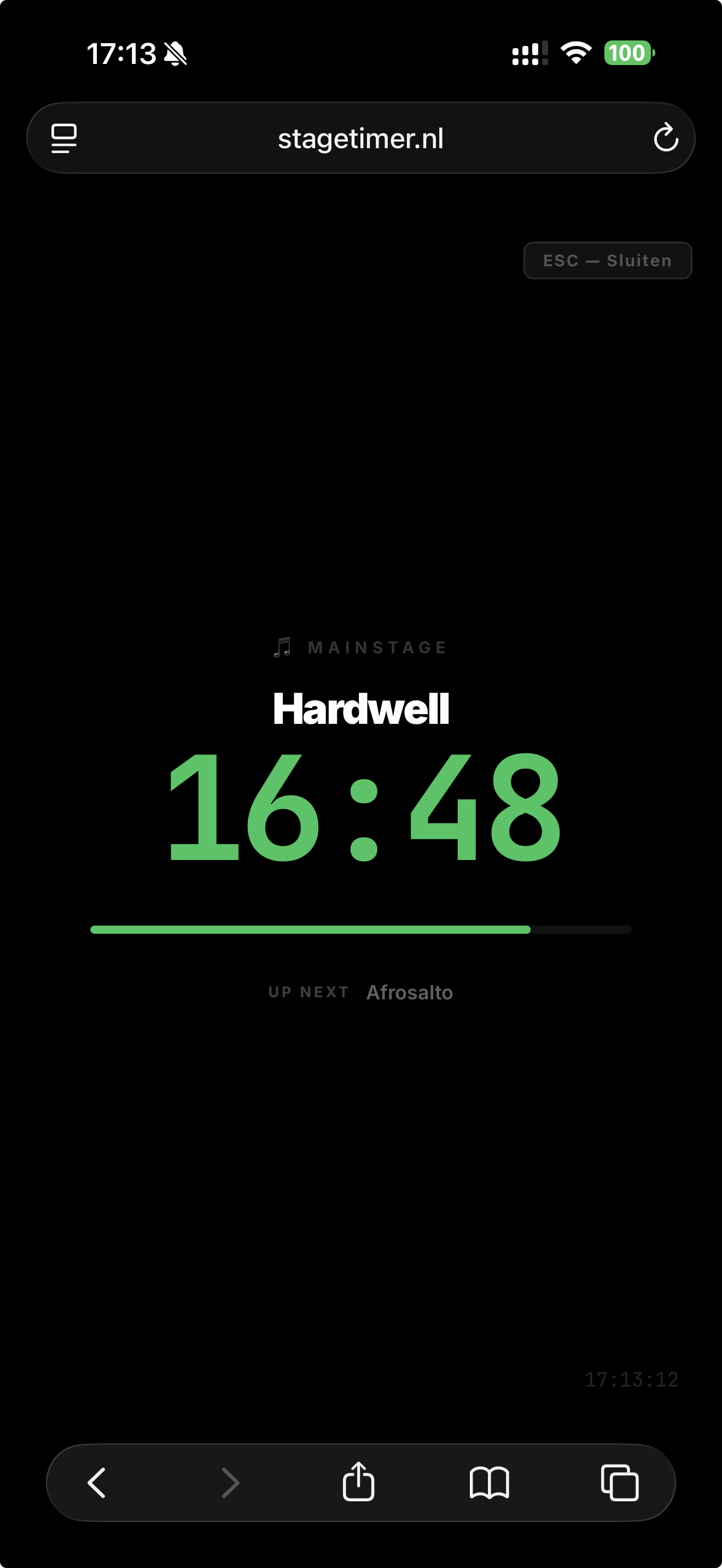 Stage countdown